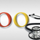 Símbolo do google com estetoscópio médico